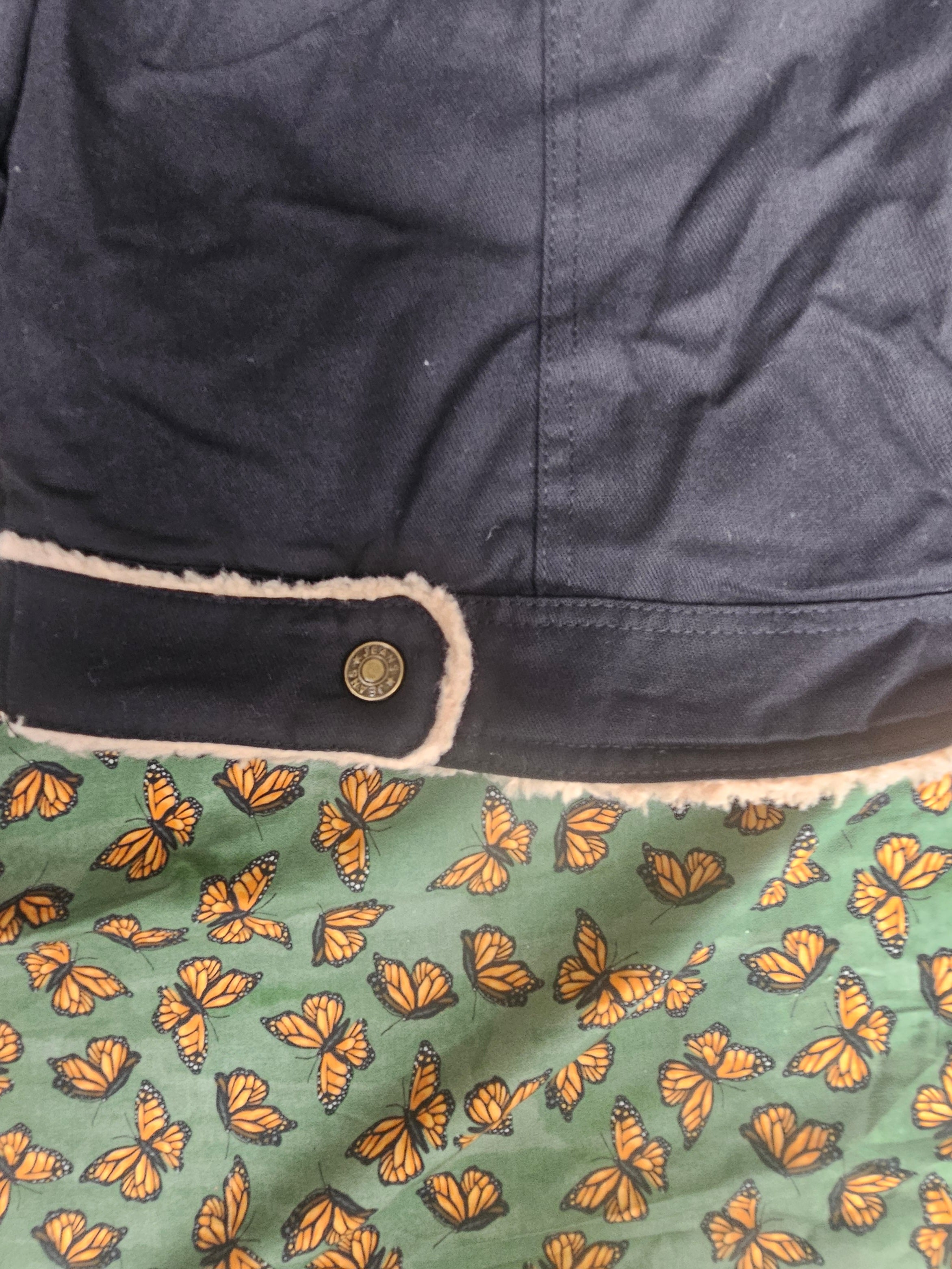 FUR LINED JEAN JACKET